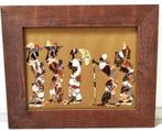 Schilderij, vlindervleugels, Afrika, Kameroen, in lijst, Antiek en Kunst, Ophalen of Verzenden
