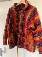 Leuke regenboog trui gedeeltelijk wol maat42, Kleding | Dames, Truien en Vesten, Ophalen of Verzenden, Zo goed als nieuw, Maat 42/44 (L)