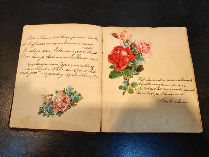 antiek poesie album 1937 tm 1966, Antiek en Kunst, Curiosa en Brocante, Ophalen of Verzenden