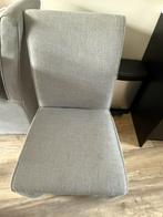 4 eetkamer stoelen op wieltjes, Ophalen, Gebruikt, Vier, Stof