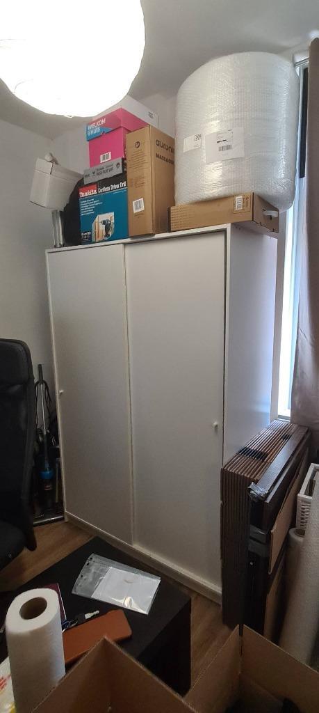 IKEA KLEPPSTAD Schuifdeurkast (Aleen ophalen), Huis en Inrichting, Kasten | Kledingkasten, Gebruikt, Minder dan 100 cm, 25 tot 50 cm