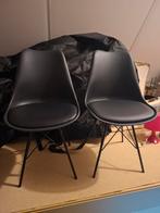 2 prachtige zwarte eetkamerstoelen, Ophalen, Zo goed als nieuw, Zwart, Vier