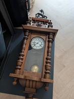 Antieke regulateur klok hout, Antiek en Kunst, Antiek | Klokken, Ophalen