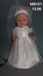 Poppenkleertjes baby born. Bruidsjurk. Opbrengst KiKa., Kinderen en Baby's, Ophalen, Nieuw, Babypop
