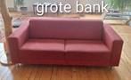 Twee Rode 2-zitsbanken - Strak Design, Ophalen, Gebruikt, 150 tot 200 cm, Tweepersoons
