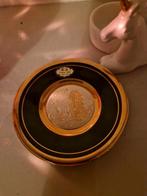 Verguld met 24 k schoteltje, Antiek en Kunst, Ophalen of Verzenden