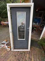 Buitendeur met kozijn, Gebruikt, Deurkozijn, 150 tot 225 cm, Inclusief glas