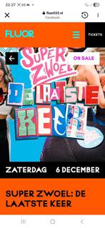 2 kaartjes super zwoel Amersfoort 6 december, Tickets en Kaartjes, Twee personen