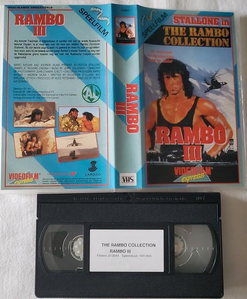 Stallone Rambo III VHS Actie, Cd's en Dvd's, VHS | Film, Zo goed als nieuw, Actie en Avontuur, Vanaf 16 jaar, Ophalen of Verzenden