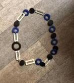 Leuke ketting, Sieraden, Tassen en Uiterlijk, Kettingen, Verzenden, Zo goed als nieuw, Blauw, Overige materialen