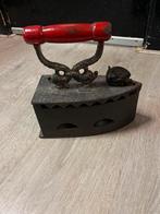 Antiek Strijkijzer met Houten Handvat, Antiek en Kunst, Ophalen of Verzenden