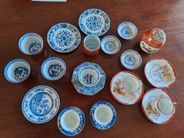 Chinees en/of Japans porselein  (22 delig) beschikbaar voor biedingen