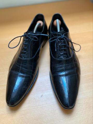 Italiaanse schoenen andrea pagliarini 43 9 zwart palingleer beschikbaar voor biedingen