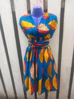 OPRUIMING#Ghana#batik katoenen jurk#zomerhoee, Verzenden, Nieuw, Blauw