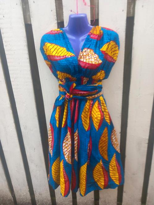 OPRUIMING#Ghana#batik katoenen jurk#zomerhoee, Kleding | Dames, Jurken, Nieuw, Blauw, Verzenden