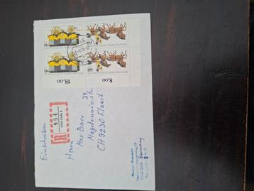 Duitsland 1987 – Aangetekende brief naar Zwitserland. beschikbaar voor biedingen