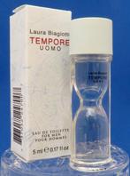 Mini - BIAGIOTTI - Tempore uomo - 5ml - edt - 6,9cm, Ophalen of Verzenden, Gebruikt, Miniatuur, Gevuld