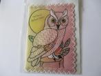 set 5 pergamano felicitatie kaarten uilen 10 stuks, Ophalen of Verzenden, Nieuw, Overige thema's