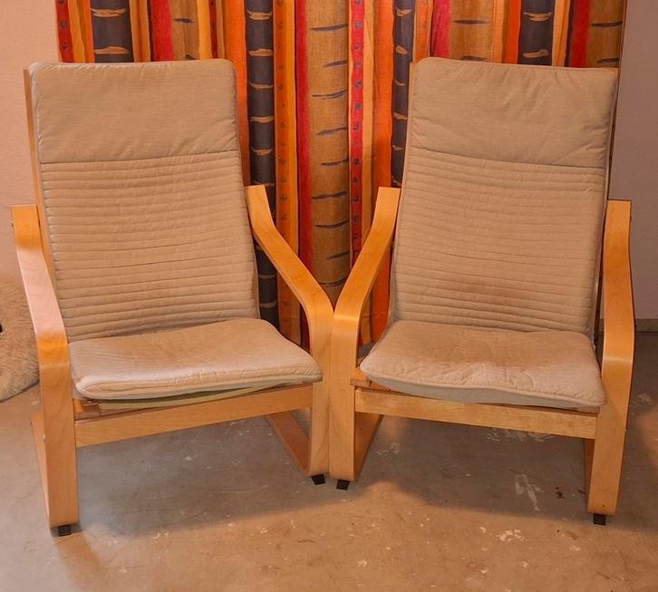 2 hele nette poäng stoelen fauteuils, Huis en Inrichting, Fauteuils, Zo goed als nieuw, 50 tot 75 cm, 75 tot 100 cm, Ophalen of Verzenden