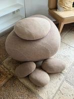 Design poef stenen wol, Ophalen, Zo goed als nieuw, Rond, Minder dan 50 cm