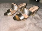 Gouden slippers met hak splinternieuw 38, Verzenden, Nieuw