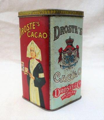 blik (leeg) Droste's Cacao (blik 3). 15,5 cm. blik nr 3. beschikbaar voor biedingen
