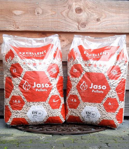 Jaso Excellent en HS Timber 100% witte naaldhout pellets, Huis en Inrichting, Kachels, Nieuw, Pelletkachel, Hout, Ophalen