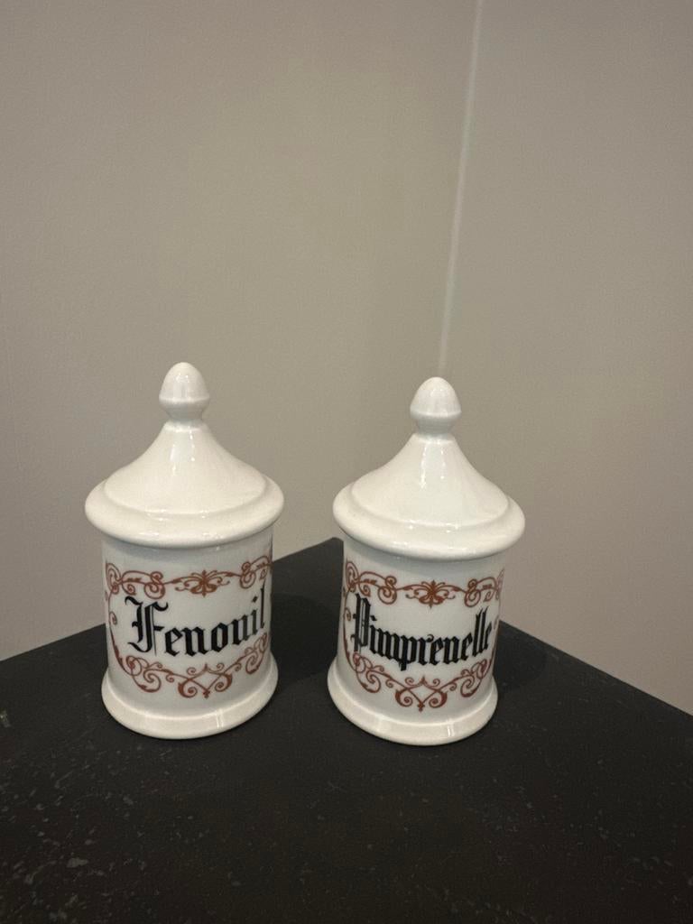 Vintage Kruidenpotjes Goumot-Labesse France, Antiek en Kunst, Antiek | Keramiek en Aardewerk, Ophalen of Verzenden
