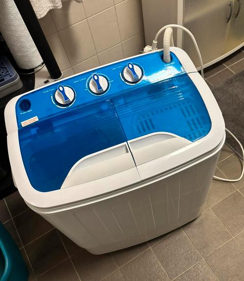 Mini wasmachine met dubbel trommel, Witgoed en Apparatuur, Wasmachines, Zo goed als nieuw, Minder dan 85 cm, Minder dan 1200 toeren