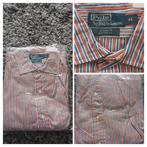 Polo by Ralph Lauren maat xl oranje wit blauw nieuw plastic, Ophalen of Verzenden, Nieuw, Halswijdte 43/44 (XL)