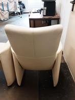 4 Leolux Eetkamerstoelen Crème Wit - Onbeschadigd, Huis en Inrichting, Stoelen, Ophalen, Gebruikt, Wit, Design