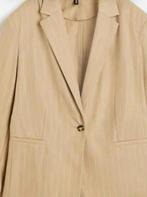 Pak HM nieuw beige krijtstreep Jasje M/L, Broek 40-46, Kleding | Dames, H&M, Kostuum of Pak, Beige, Maat 42/44 (L)