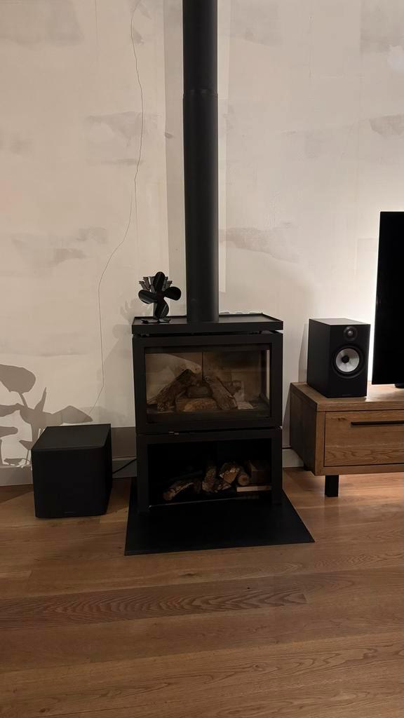 Dik Geurts Vidar Triple Medium - Zo goed als nieuw!, Huis en Inrichting, Kachels, Zo goed als nieuw, Vrijstaand, Houtkachel, Hout