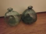 2 glazen vaasjes, Huis en Inrichting, Woonaccessoires | Vazen, Ophalen, Overige kleuren, Minder dan 50 cm, Glas