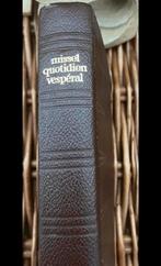Missaal en Vesperboek,antiek Franstalig , pagina’s bladgoud, Ophalen of Verzenden