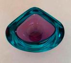 Vintage Sommerso murano Italië blauw paars schaaltje, Antiek en Kunst, Antiek | Glas en Kristal, Ophalen of Verzenden
