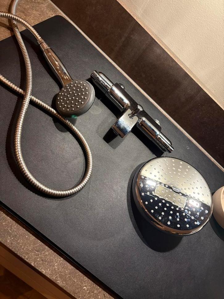 Grohe Bad/Doucheset: Kraan, Handdouche & Regendouche, Doe-het-zelf en Verbouw, Sanitair, Gebruikt, Douche, Chroom, Ophalen of Verzenden