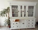 Witte vitrine kast., Gebruikt, 150 tot 200 cm, 25 tot 50 cm, 50 tot 100 cm