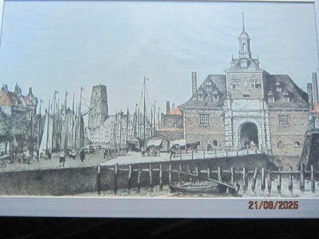 Henri Wils, Zeer Oud Rotterdam, Oude Hoofdpoort, Antiek en Kunst, Kunst | Litho's en Zeefdrukken, Ophalen of Verzenden