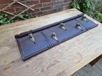 Antieke kapstok met paarden decoratie. 105 x 30cm, Ophalen of Verzenden, Gebruikt, Hout, Wandkapstok
