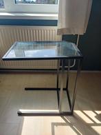 Ikea Laptoptafel met glazen blad, Huis en Inrichting, Tafels | Bijzettafels, Minder dan 55 cm, Modern, Rechthoekig, Ophalen