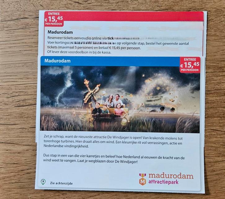 Madurodam entree €15,45 p.p. maximaal 5 personen, Tickets en Kaartjes, Kortingen en Cadeaubonnen