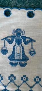 Gordijntje Hollandse melkmeisje., Wit, Nieuw, Ophalen of Verzenden, 200 cm of meer