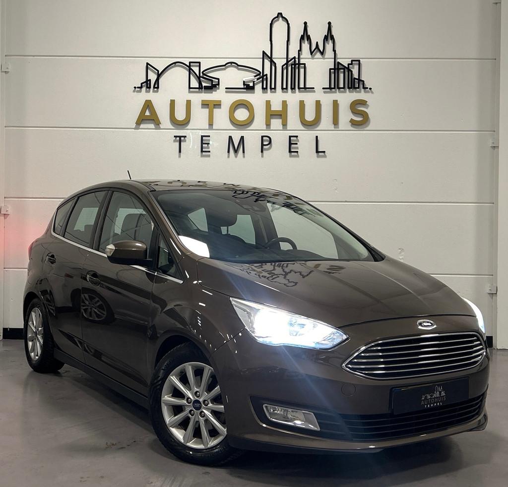 Ford C-Max 1.0 Titanium Airco Led Cruise Climate Bluetooth P, Voorwielaandrijving, Gebruikt, Bruin, Handgeschakeld
