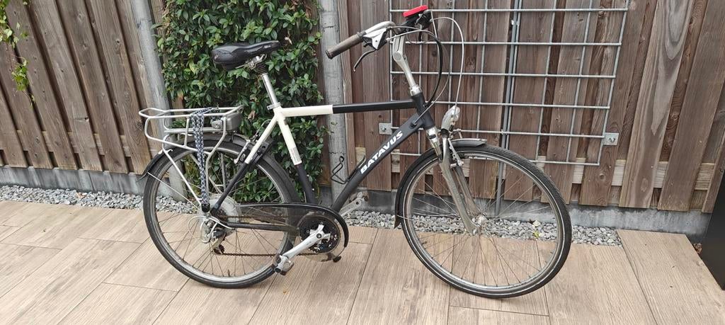 Batavus Jakima Easy herenfiets met achterwielmotor, Fietsen en Brommers, Ophalen of Verzenden, Gebruikt, Batavus