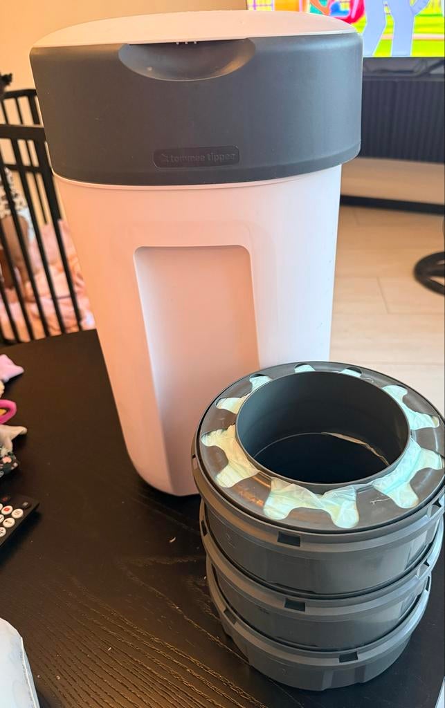 Tommee Tippee luieremmer met navulcassettes, Ophalen of Verzenden, Gebruikt