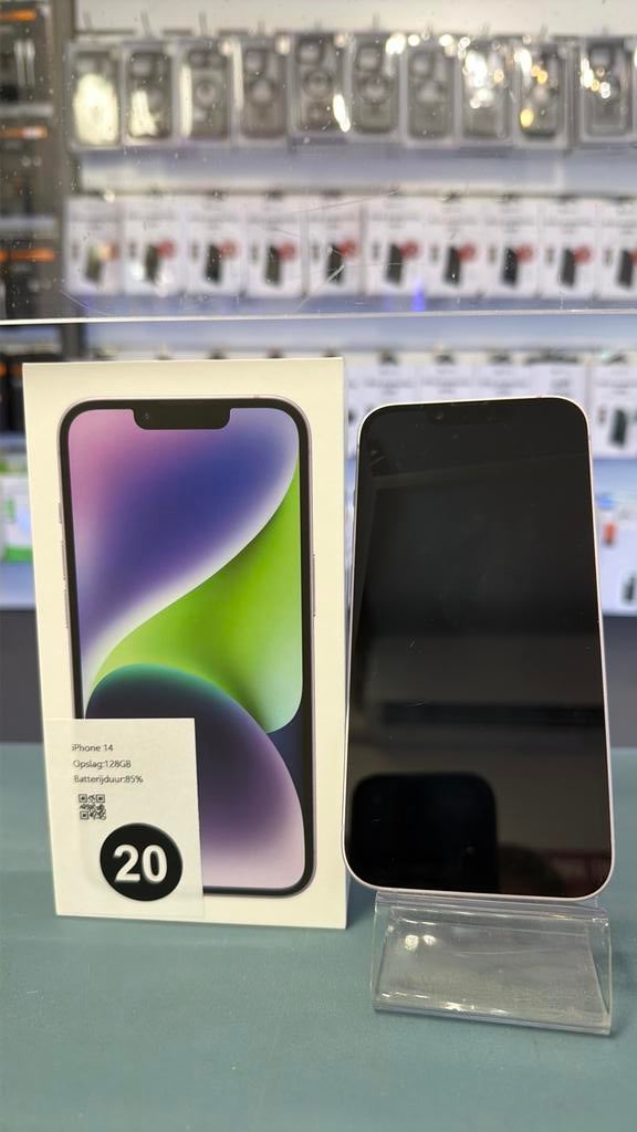 iPhone 14 128GB Purple (20), Apple, Paars, Ophalen of Verzenden, Apple