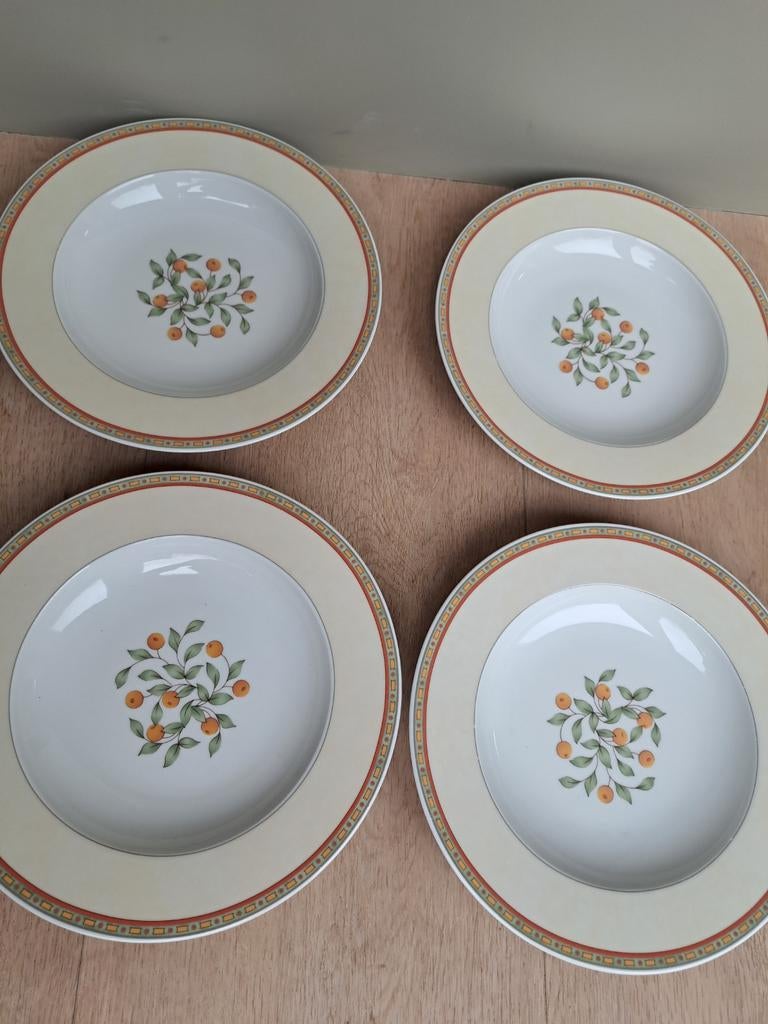 Art Design Koffietijd diepe borden, Ophalen of Verzenden, Zo goed als nieuw, Bord(en), Overige stijlen