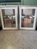 Set van 2 ingelijste kunstwerken -  Hans Paus, Antiek en Kunst, Kunst | Schilderijen | Modern, Ophalen