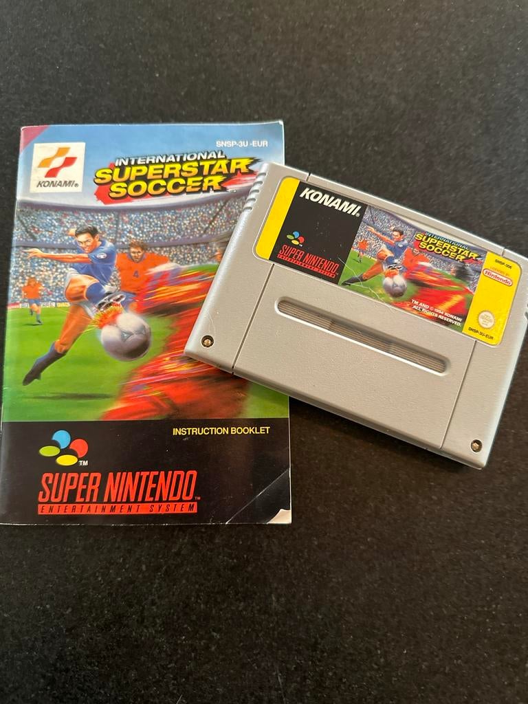 International Superstar Soccer SNES - Konami Klassieker, Spelcomputers en Games, Games | Nintendo Super NES, Ophalen, Gebruikt